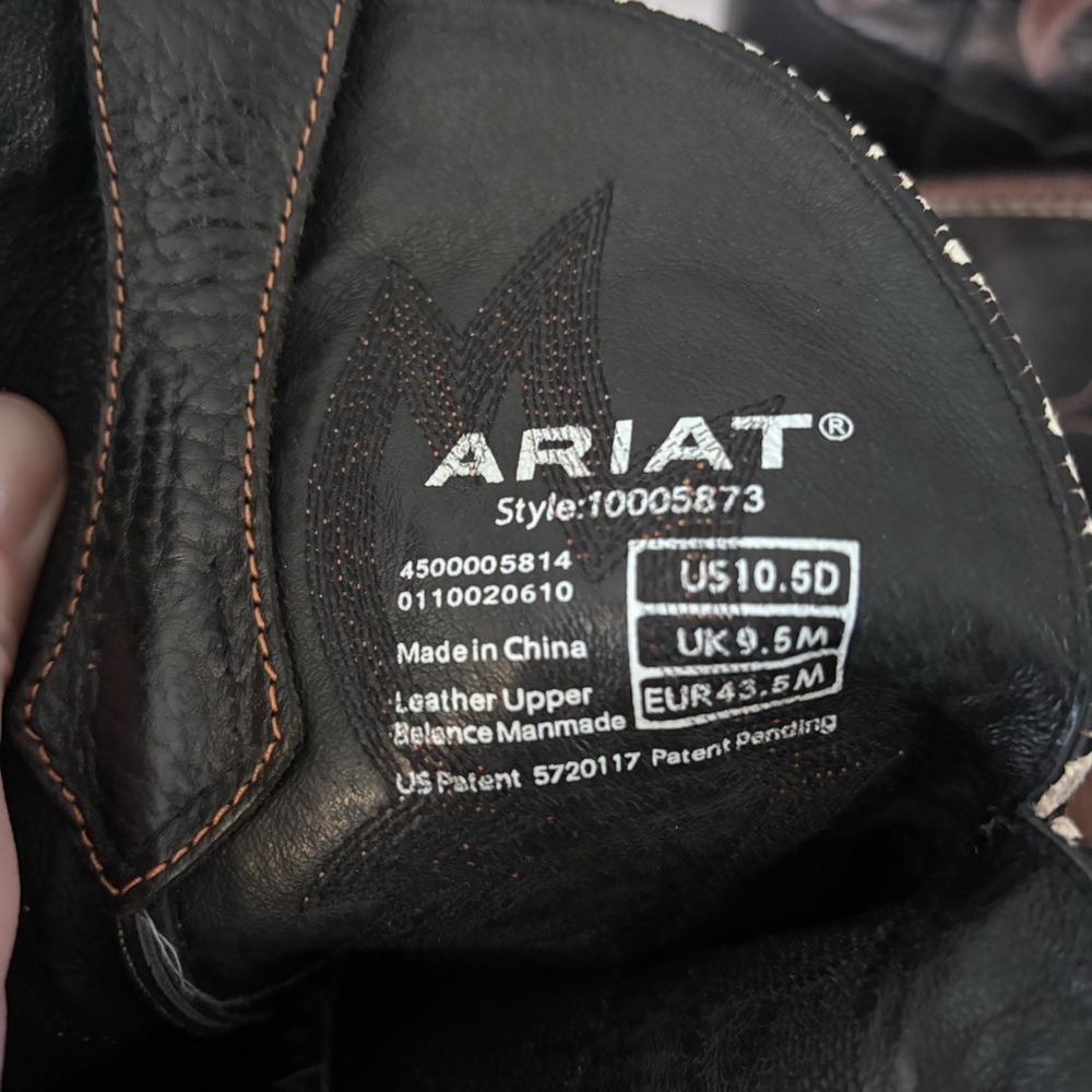 Ariat Slingshot Cowboy Boot Men’s Cowboy Boots Style 10005873 Dark Tan 10.5 D - Picture 4 of 13